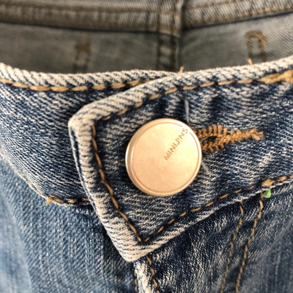 Distressed jeans denim Straight fit jean bottoms - Picture 7 of 8